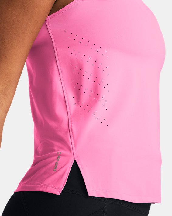 Camiseta de tirantes UA Launch Elite para mujer, Pink, pdpMainDesktop image number 2
